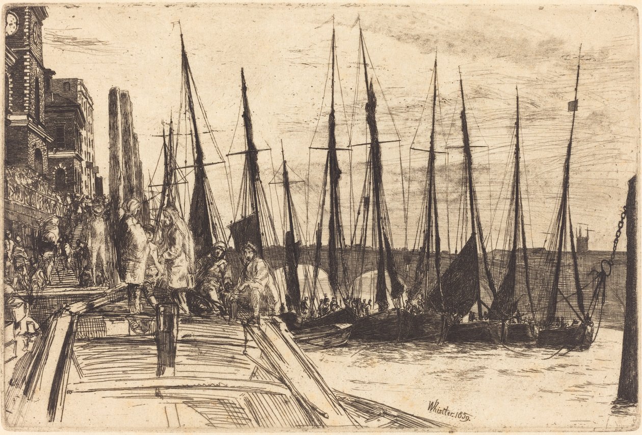 Billingsgate, 1859. od James Abbott McNeill Whistler