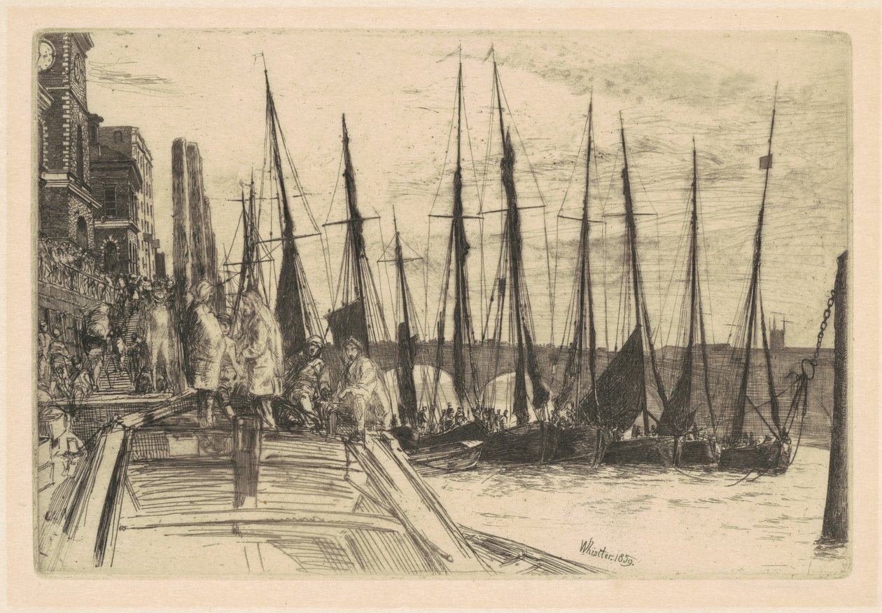 Billingsgate, 1859. od James Abbott McNeill Whistler