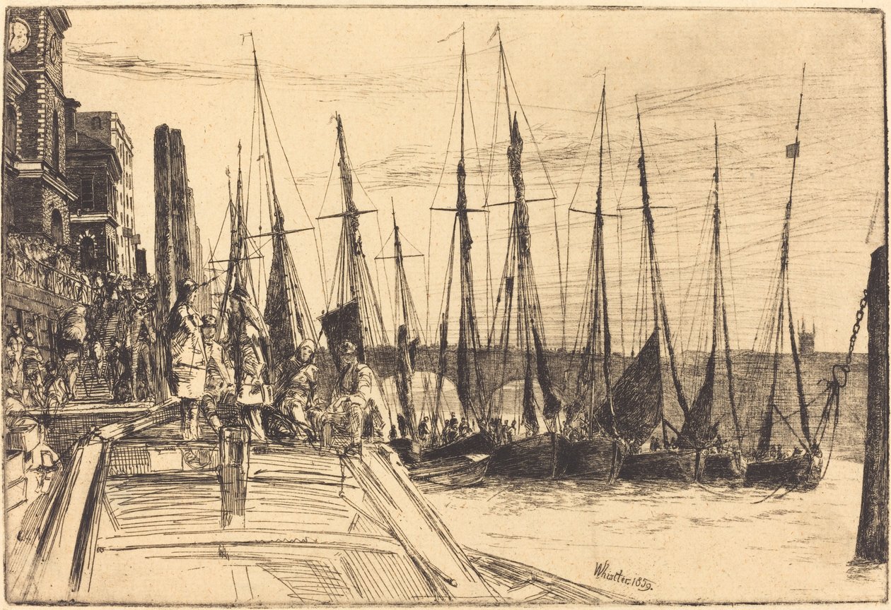 Billingsgate, 1859. od James Abbott McNeill Whistler