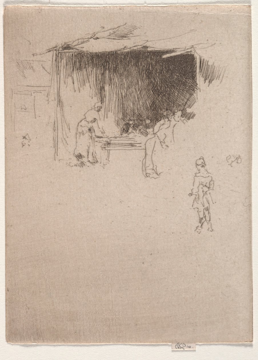 Stánek na veletrhu. od James Abbott McNeill Whistler