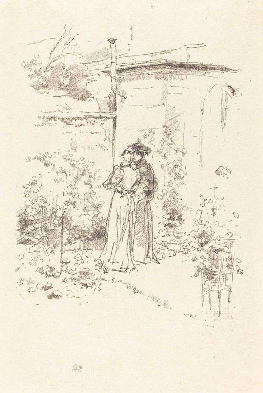 Důvěry v zahradě, 1894. od James Abbott McNeill Whistler