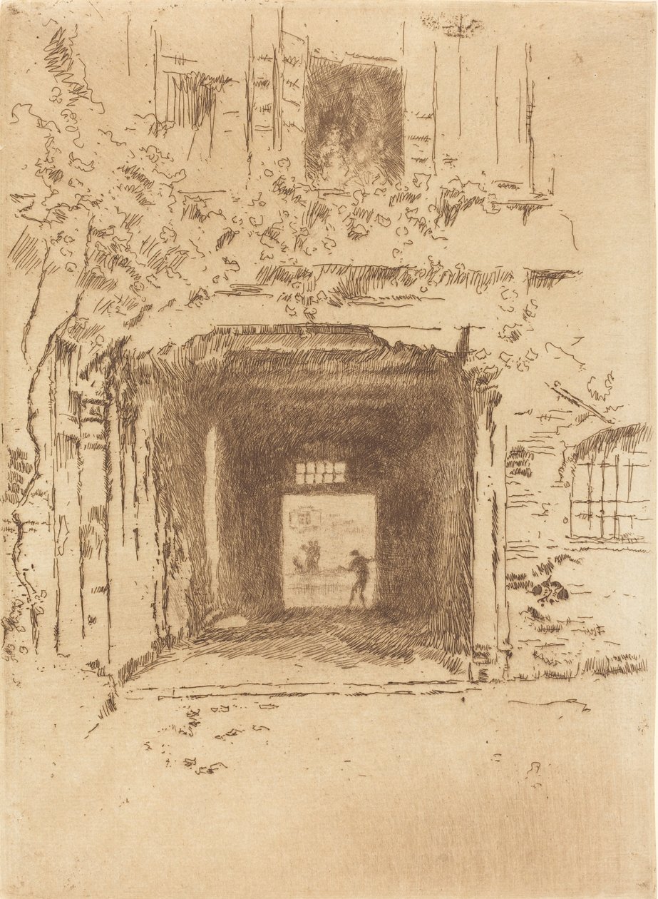 Dveře a réva, 1880. od James Abbott McNeill Whistler