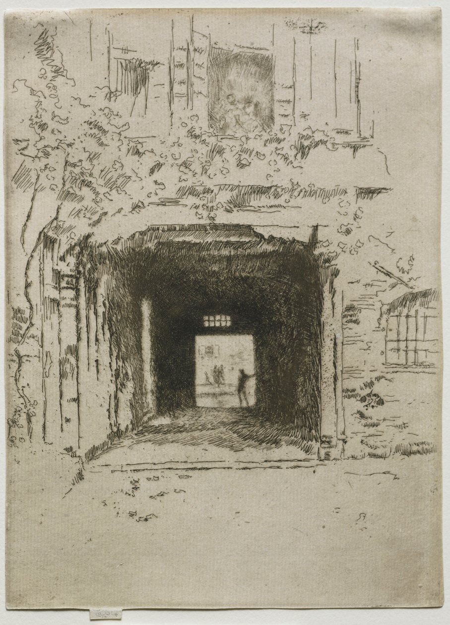 Dveře a réva, 1886. od James Abbott McNeill Whistler