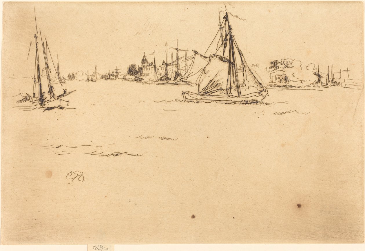 Dordrecht, 1884. od James Abbott McNeill Whistler