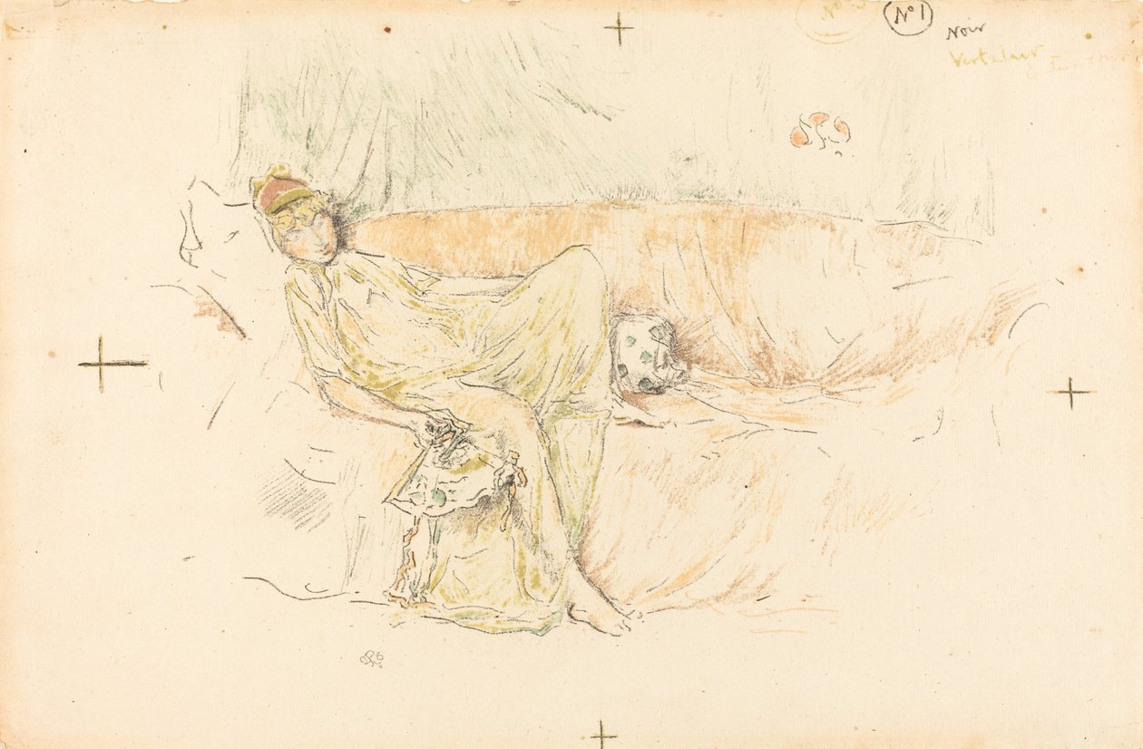 Zahalená postava, ležící, 1892. od James Abbott McNeill Whistler