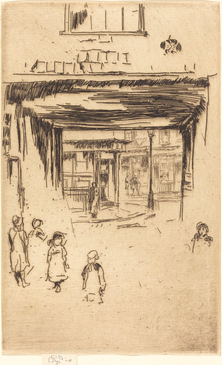Drury Lane, c. 18801881. od James Abbott McNeill Whistler