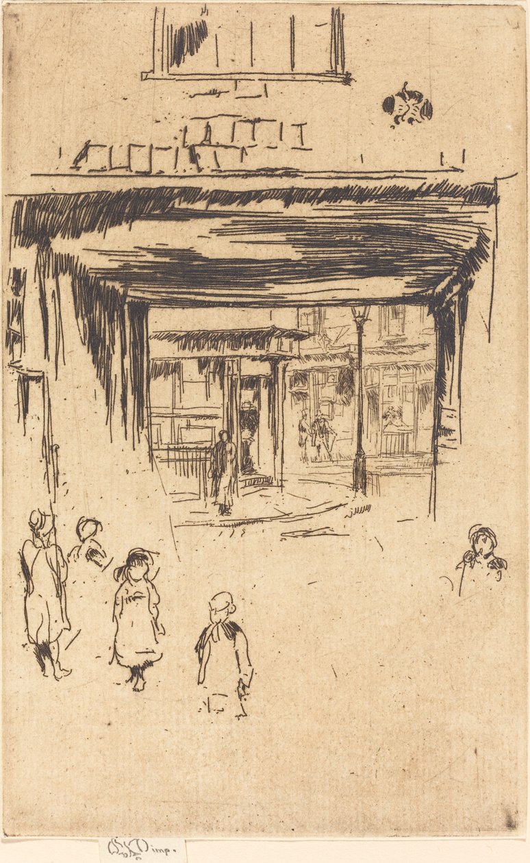 Drury Lane, c. 18801881. od James Abbott McNeill Whistler