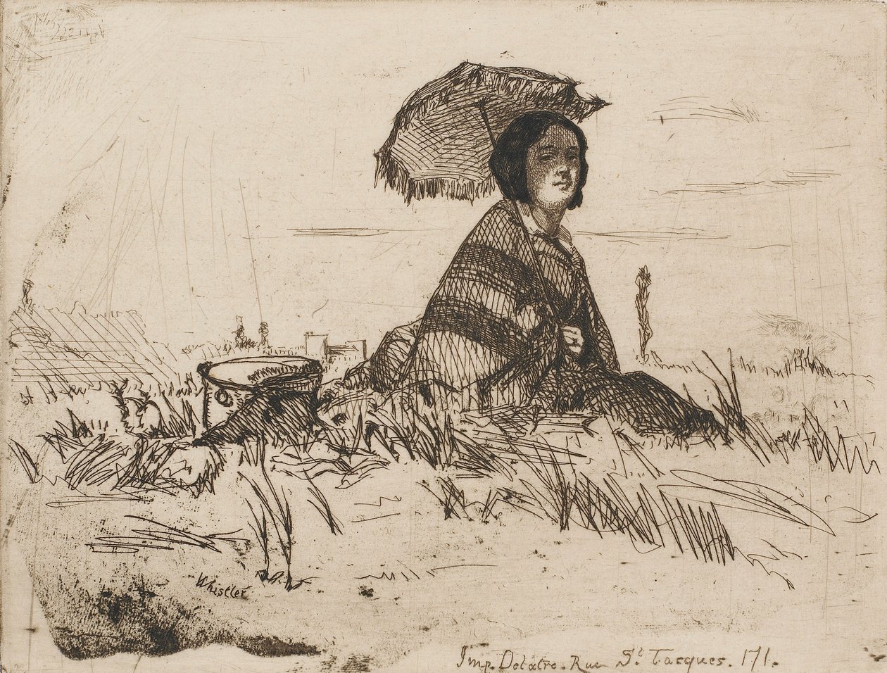 V plném slunci, 1858. od James Abbott McNeill Whistler