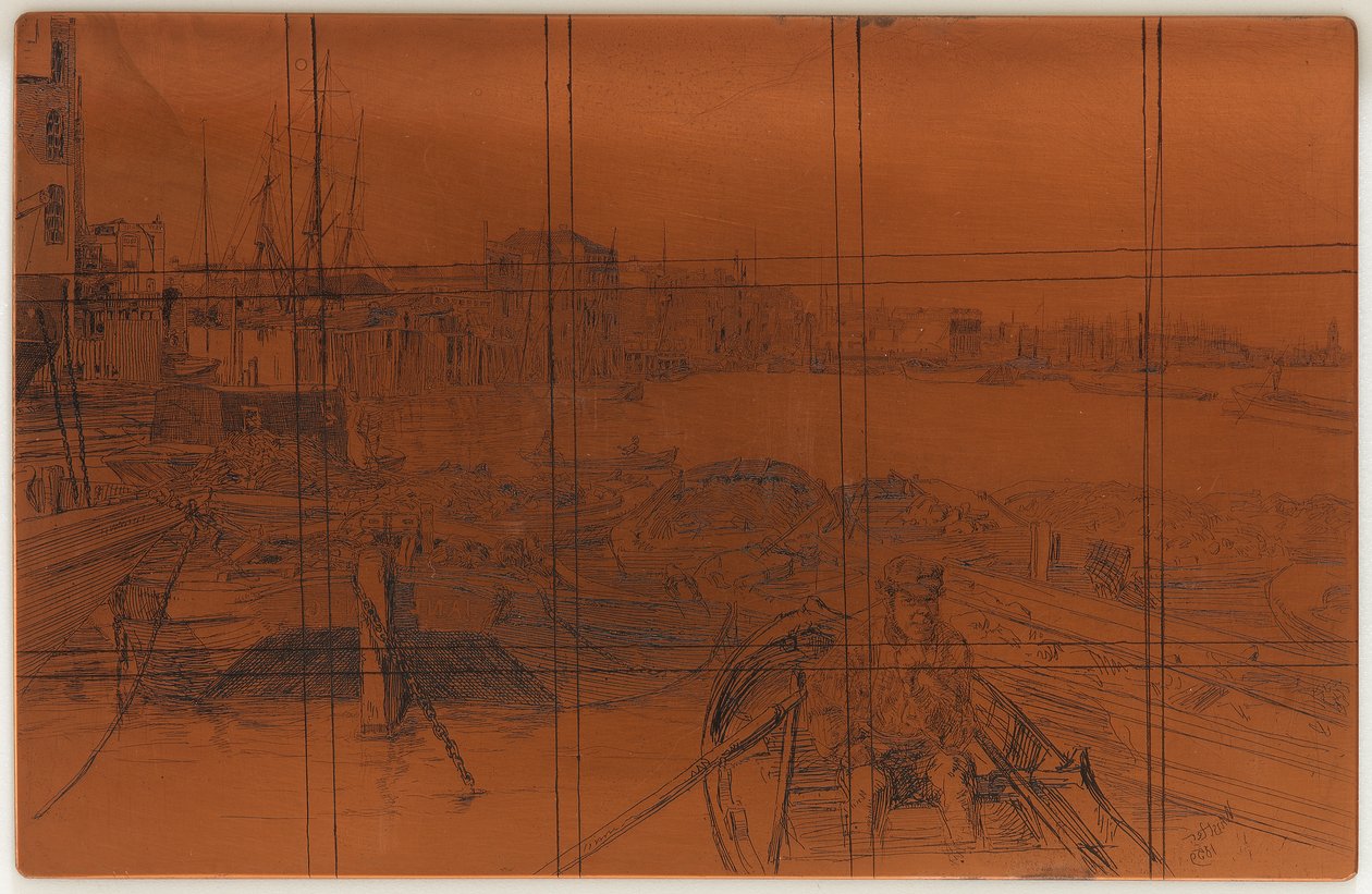 Leptací deska: The Pool, 1859. od James Abbott McNeill Whistler