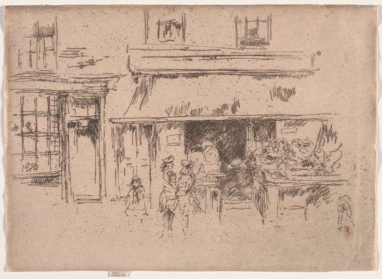 Exeterská ulice. od James Abbott McNeill Whistler