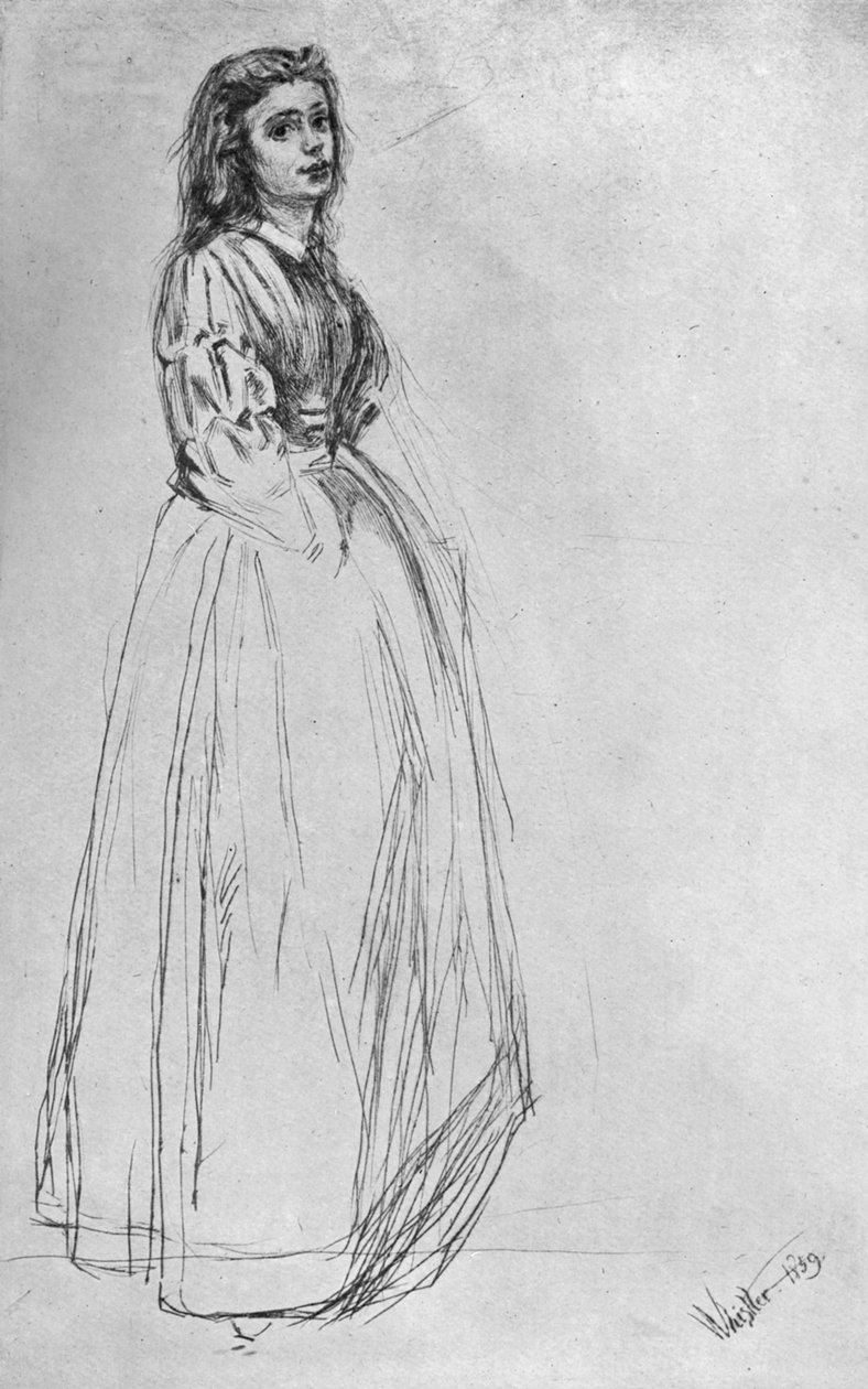 Fumette, stojící 1859 1904. od James Abbott McNeill Whistler