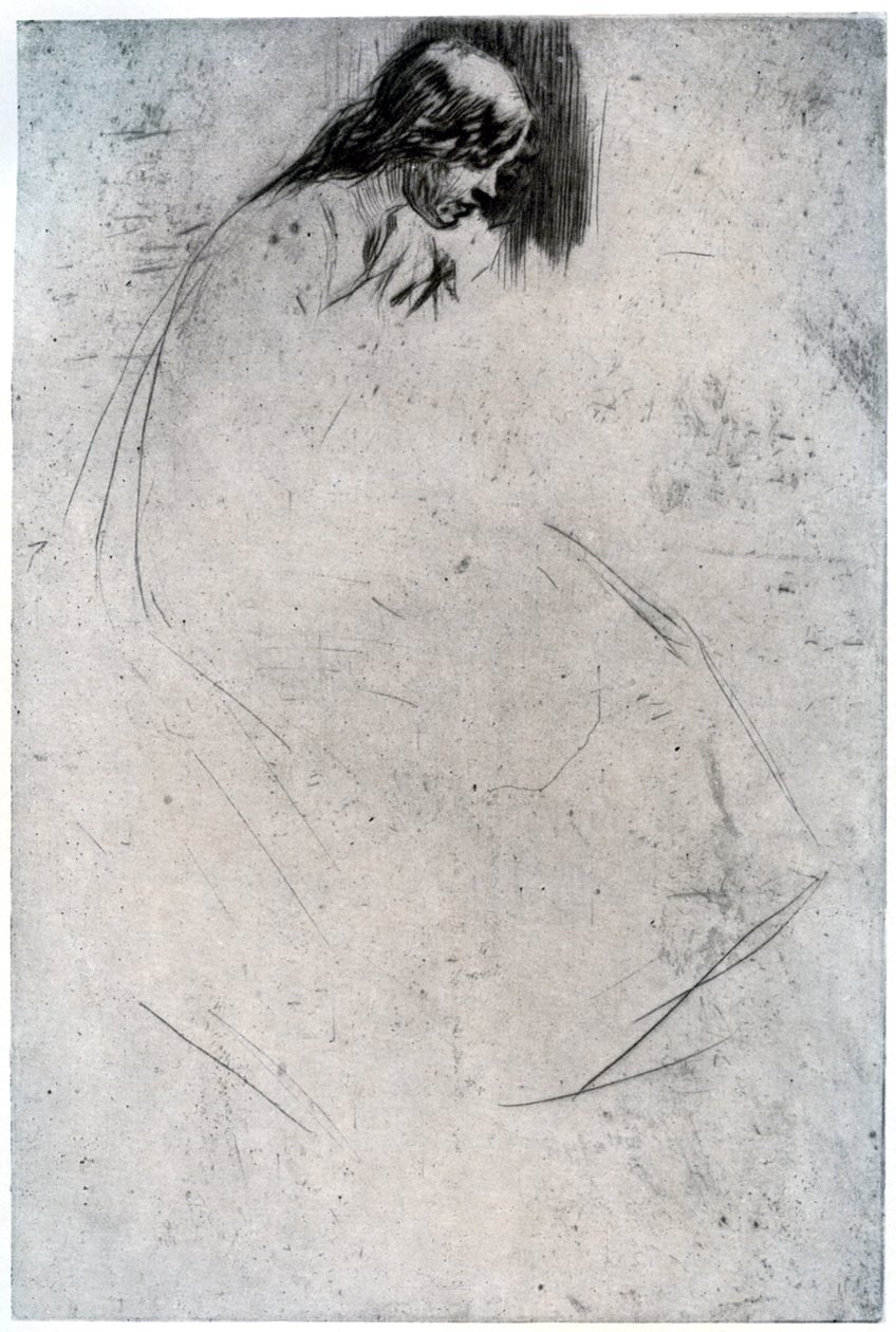 Fumettes Bent Head, c1859 1904. od James Abbott McNeill Whistler