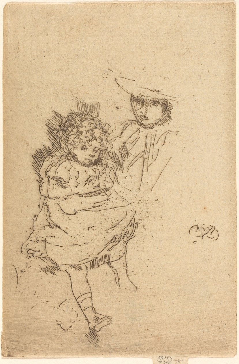 Cikánské dítě. od James Abbott McNeill Whistler
