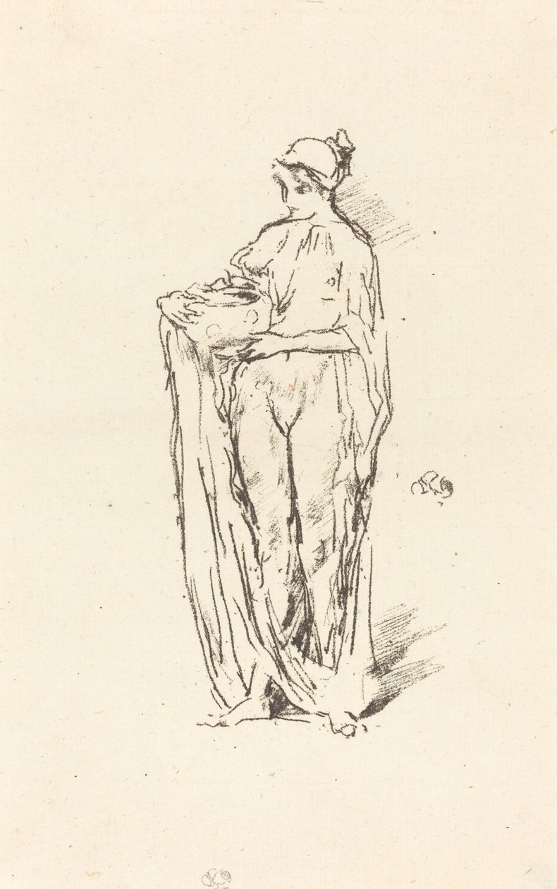 Dívka s mísou, 1895. od James Abbott McNeill Whistler