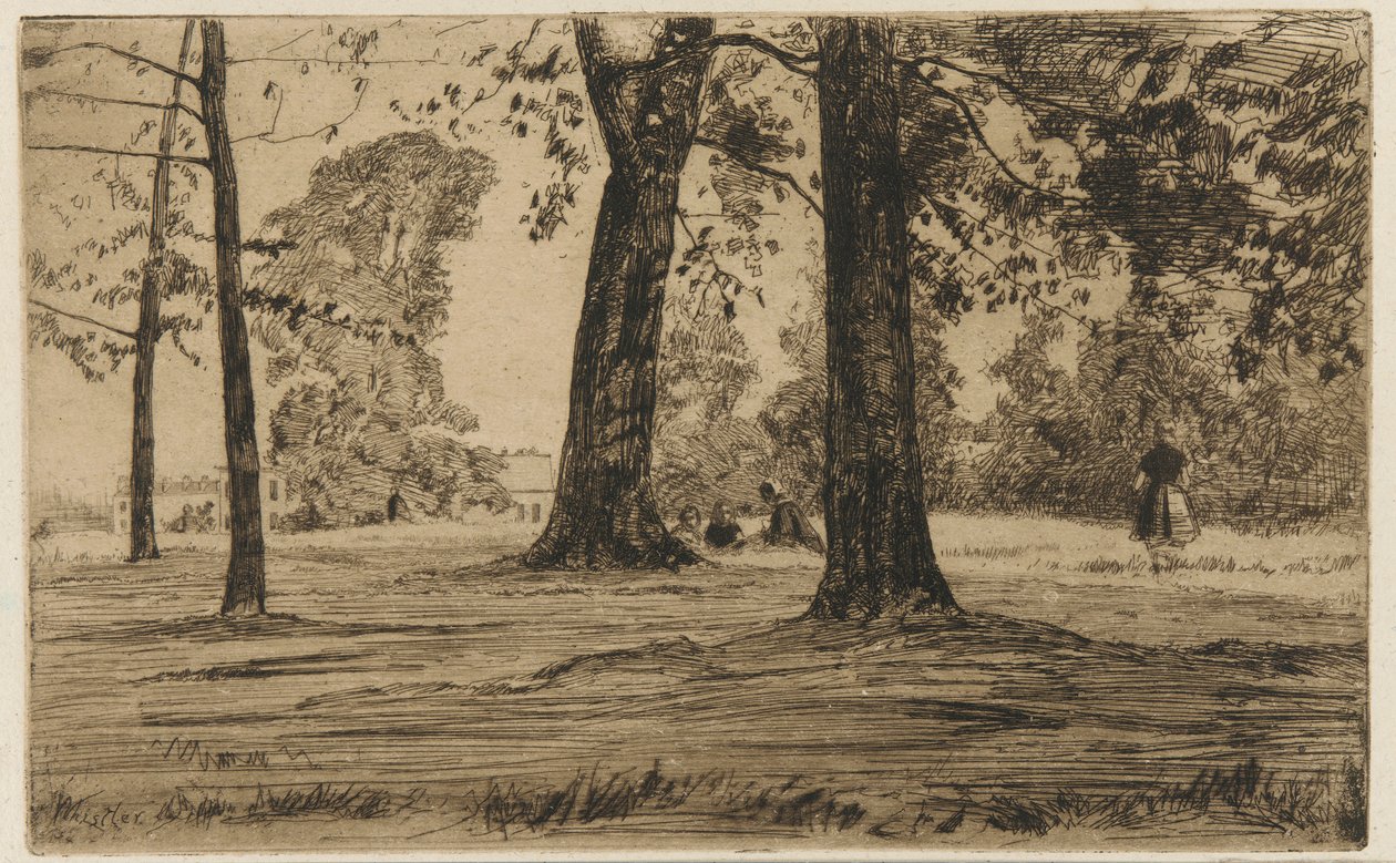 Greenwich Park, 1859. od James Abbott McNeill Whistler