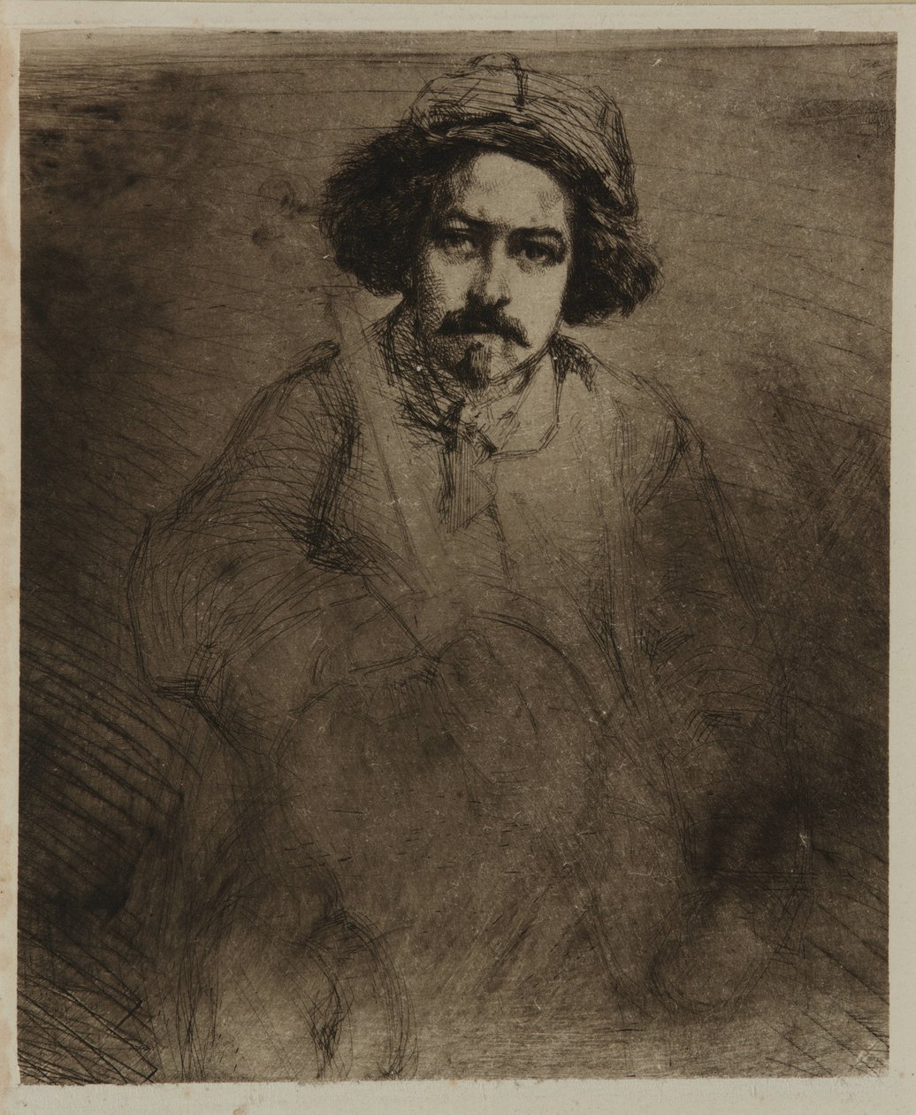 J. Becquet, sochař, 1859. od James Abbott McNeill Whistler