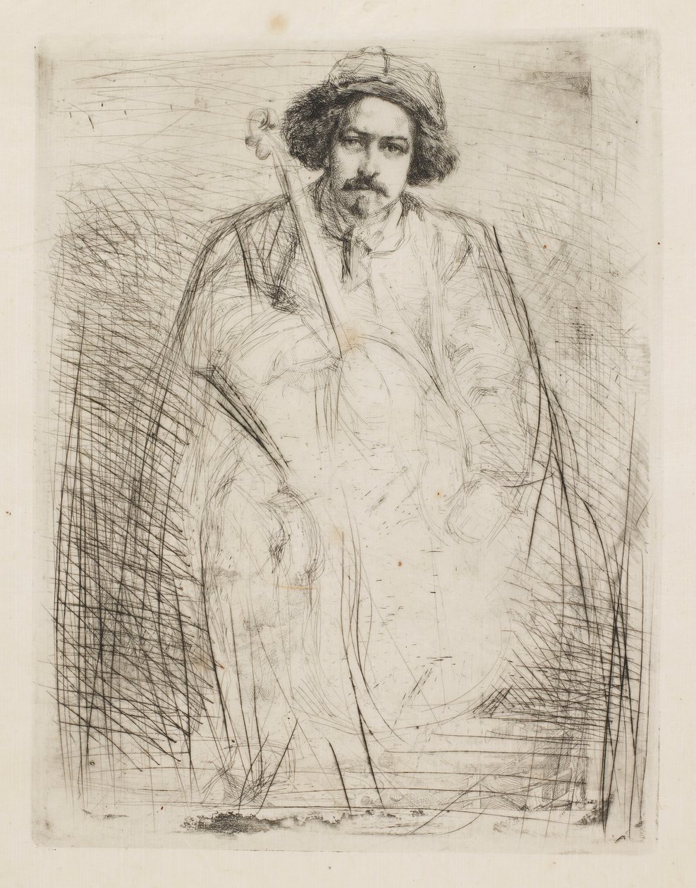 J. Becquet, sochař, 1859. od James Abbott McNeill Whistler