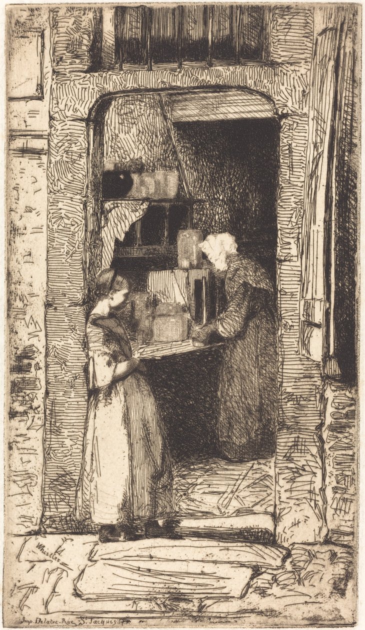Prodejce hořčice, 1858. od James Abbott McNeill Whistler