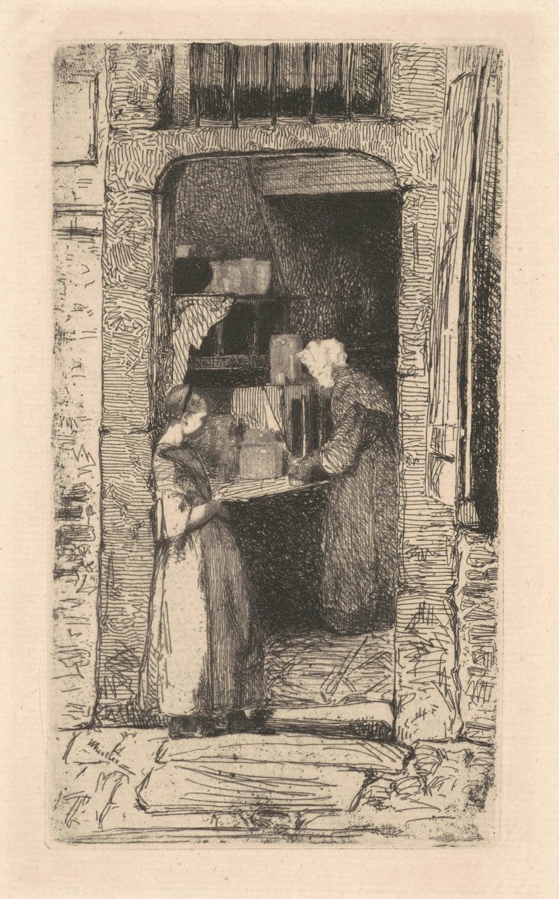 Prodejce hořčice, 1858. od James Abbott McNeill Whistler