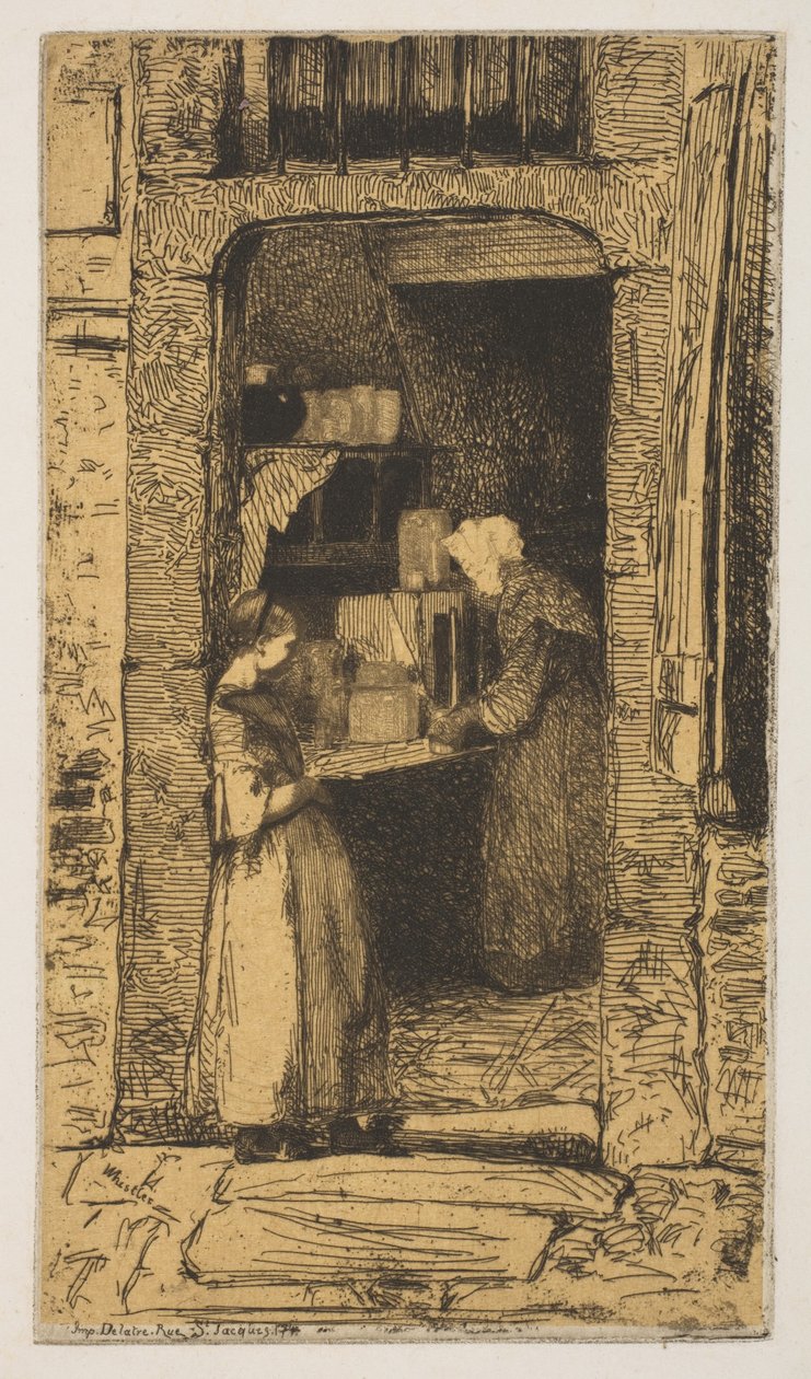 Prodejce hořčice, 1858. od James Abbott McNeill Whistler