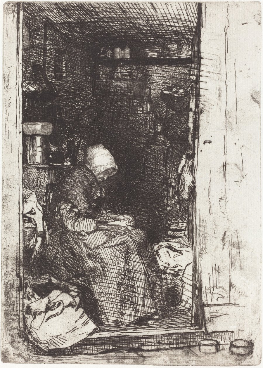 Stará žena v hadrech, 1858. od James Abbott McNeill Whistler