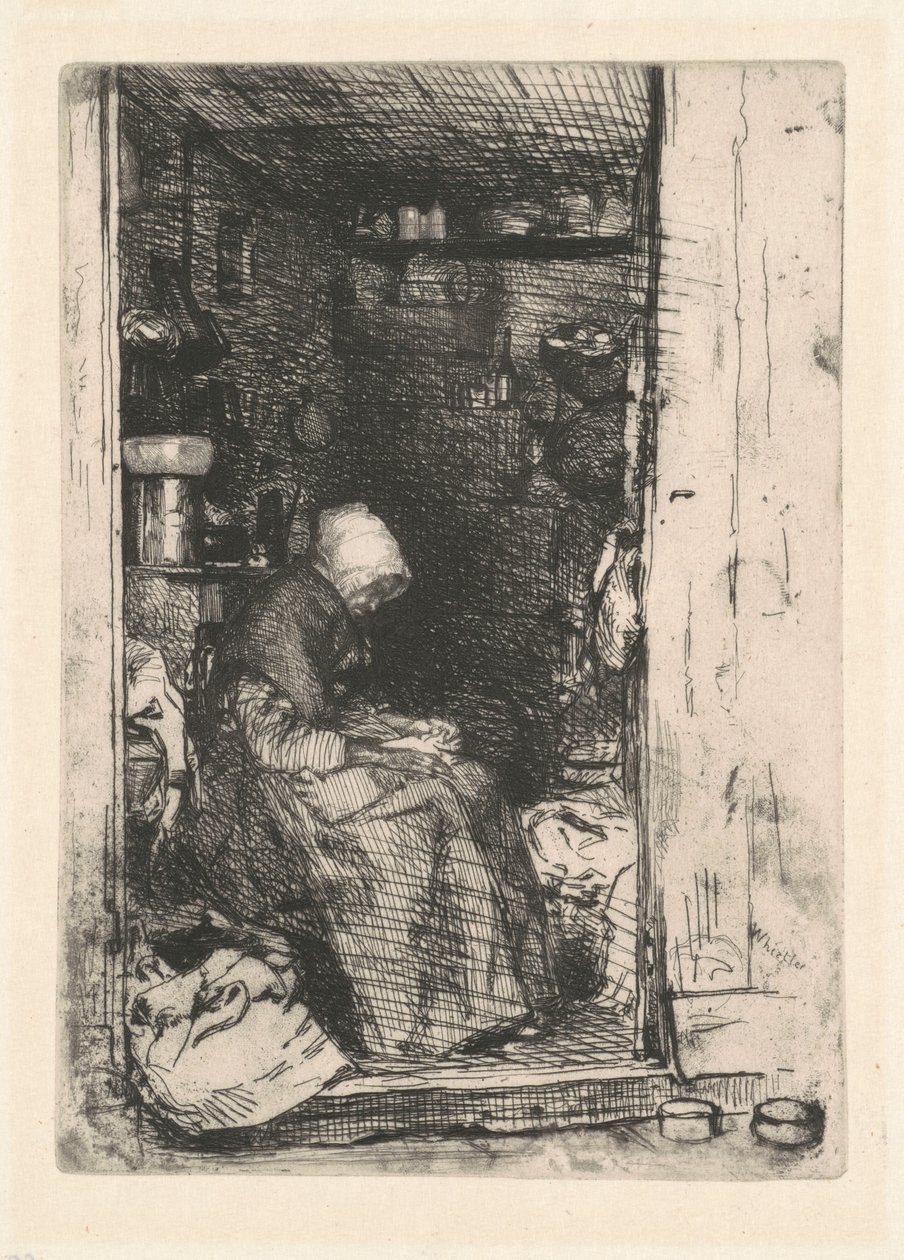 Stará žena v hadrech, 1858. od James Abbott McNeill Whistler