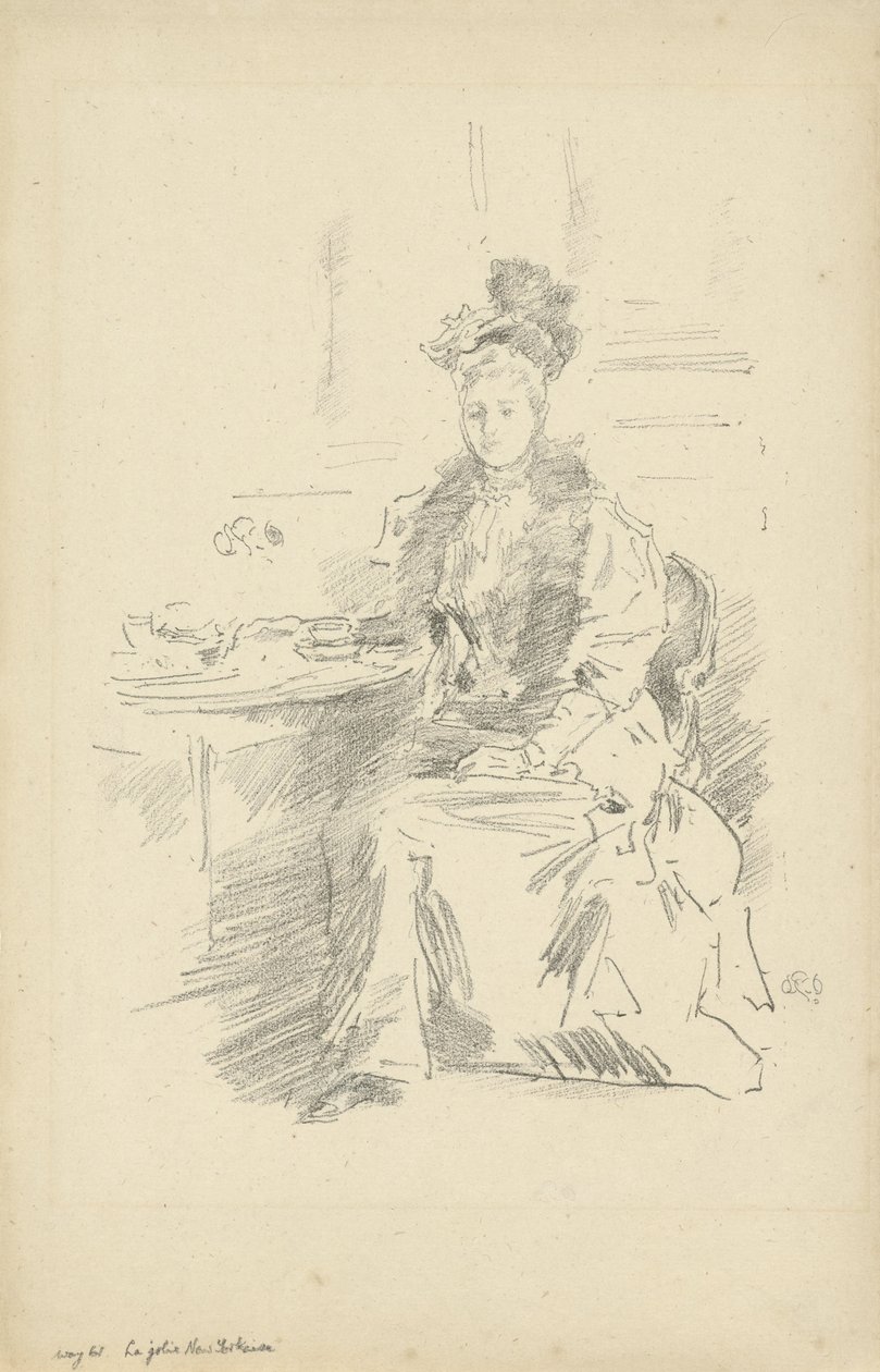 Krásná Newyorčanka od James Abbott McNeill Whistler