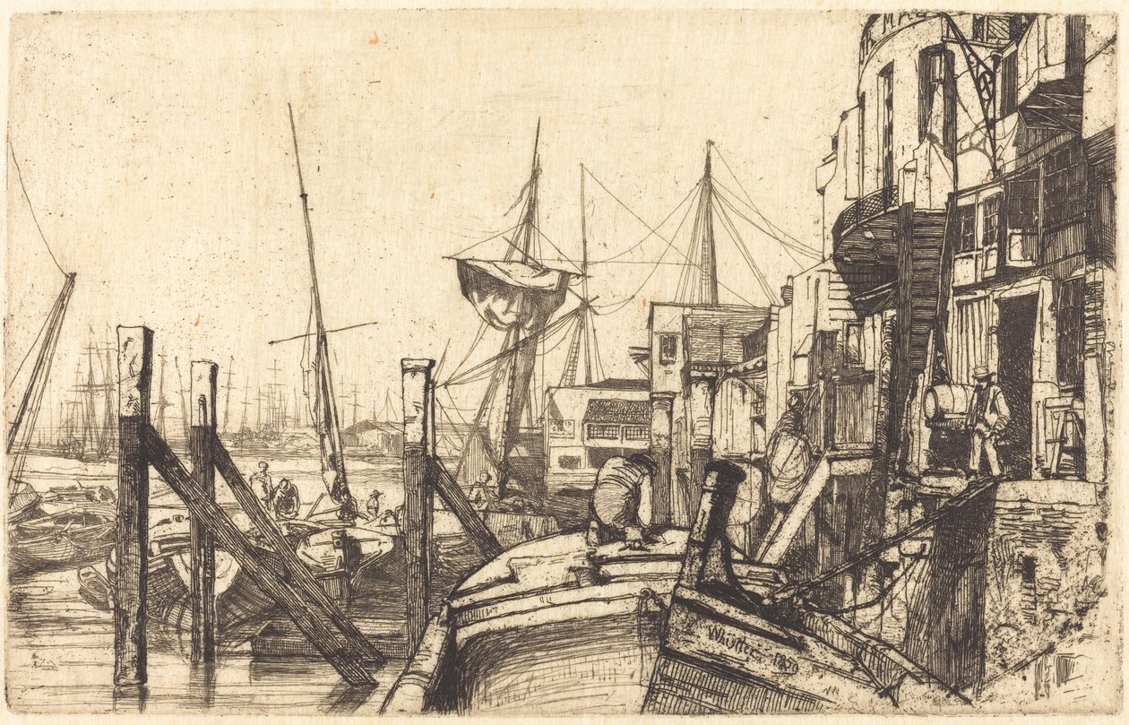 Limehouse, 1859. od James Abbott McNeill Whistler
