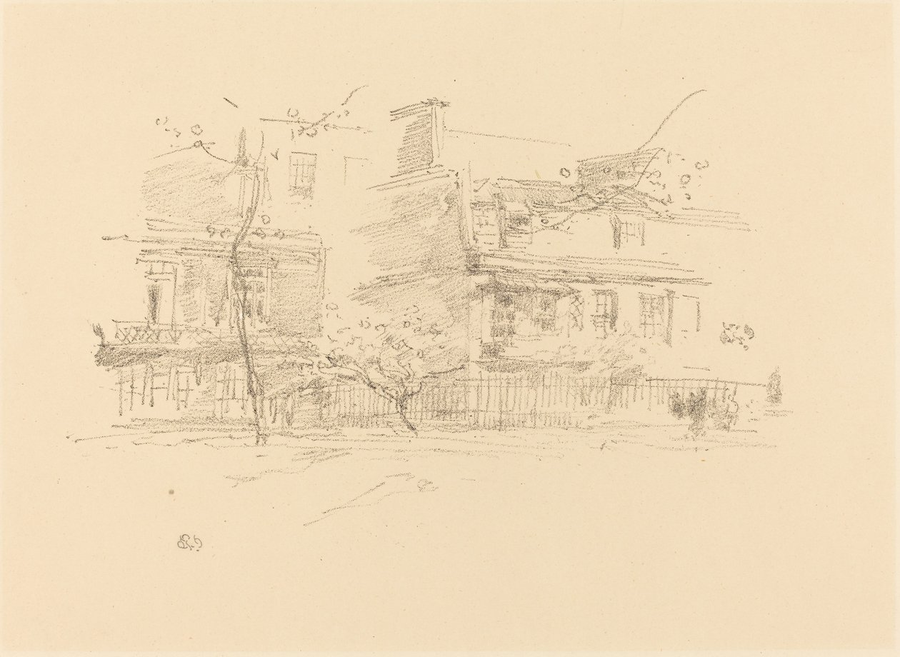 Lindsay Row, Chelsea, 1888. od James Abbott McNeill Whistler