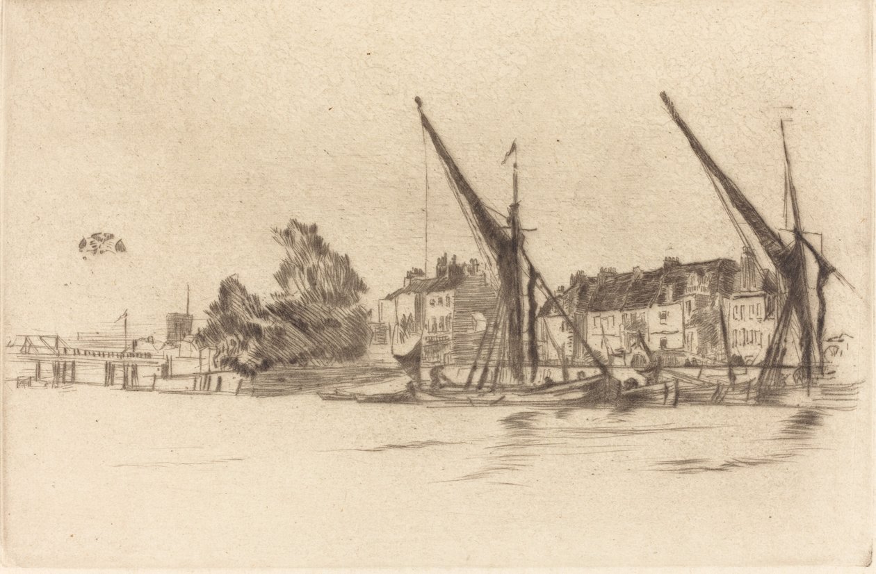 Lindsey Houses, 1877. od James Abbott McNeill Whistler