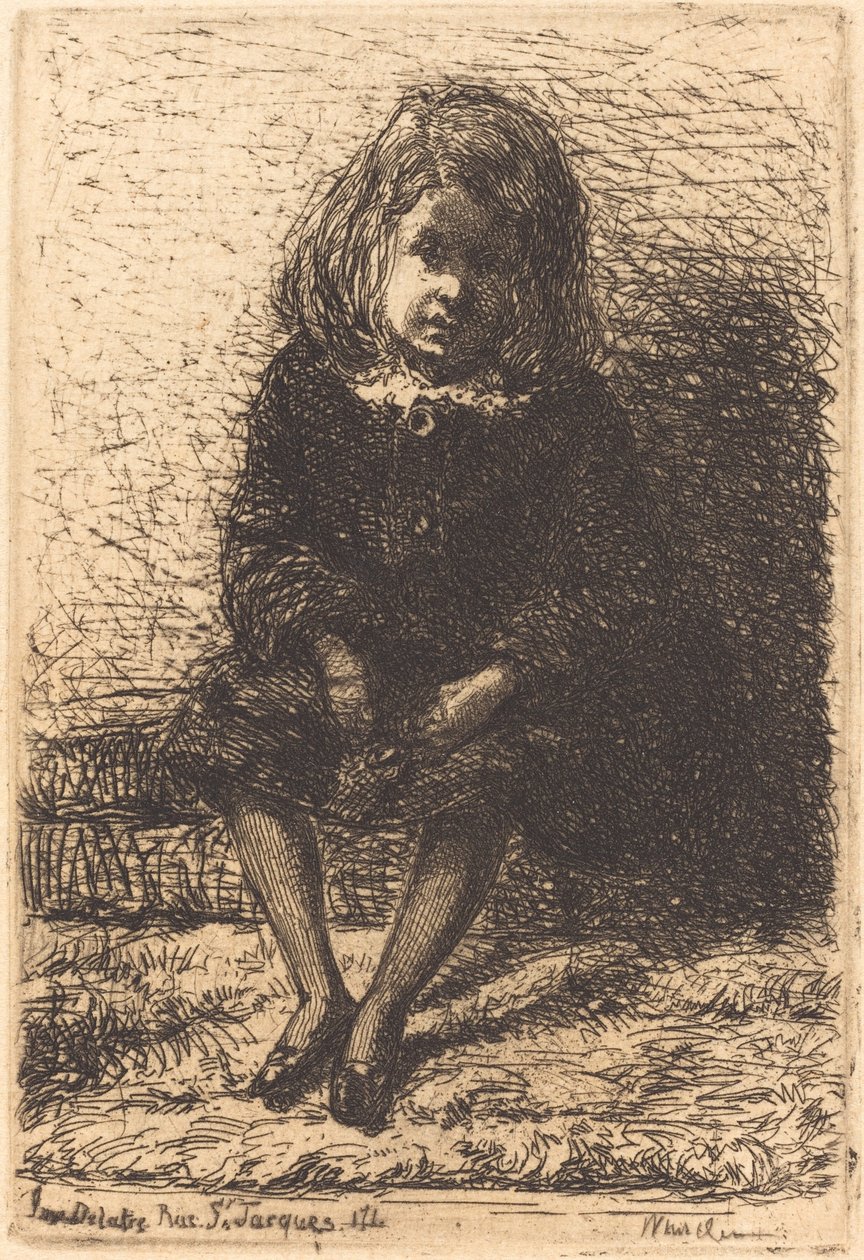 Malý Arthur, c. 18571858. od James Abbott McNeill Whistler