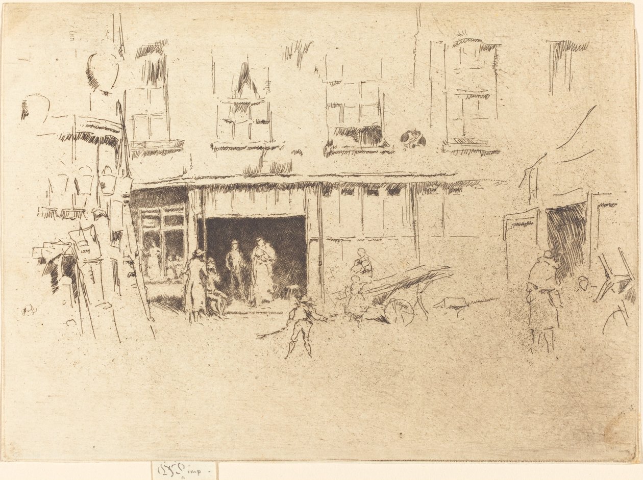Malý dvůr, c. 18801881. od James Abbott McNeill Whistler