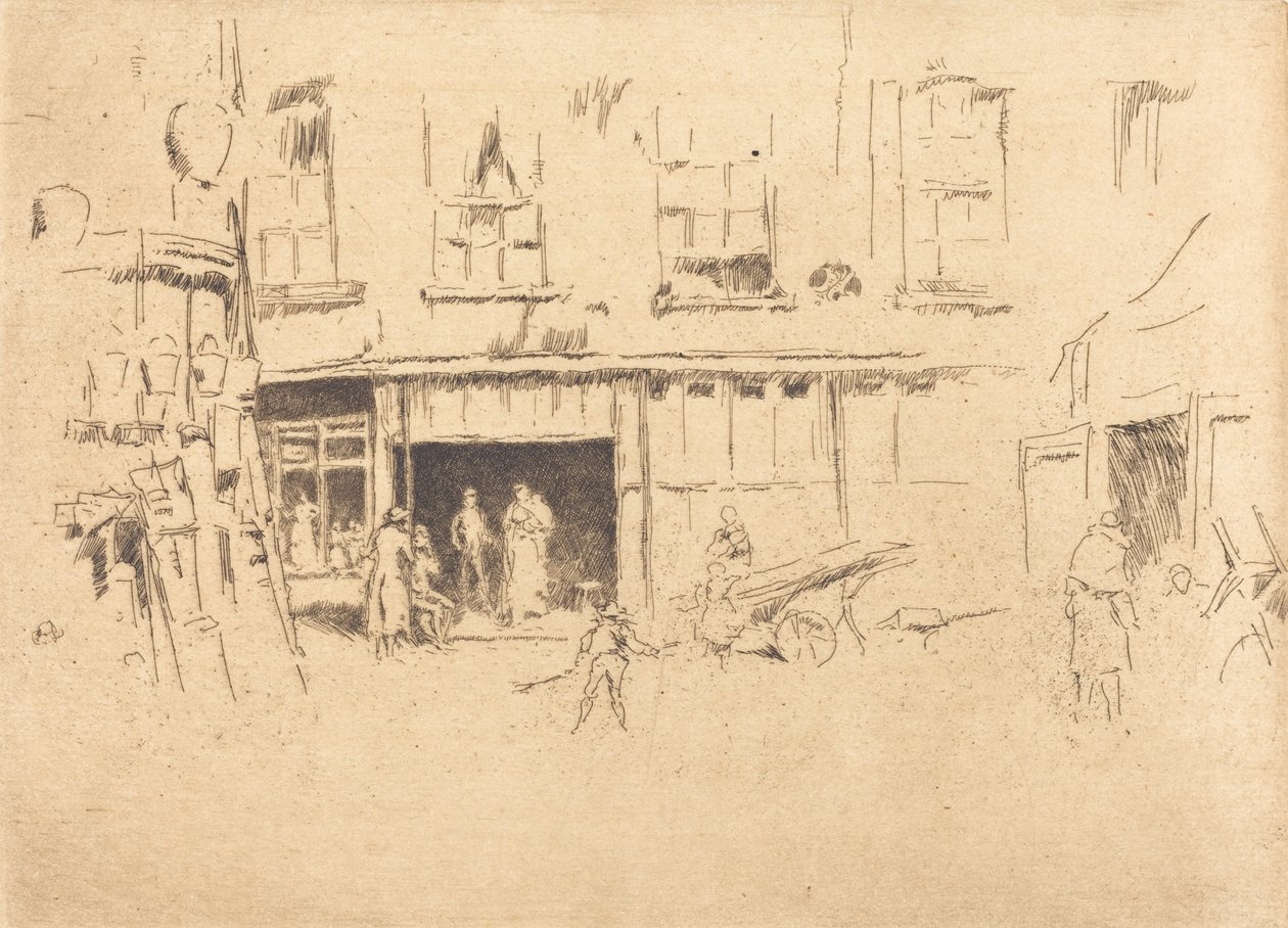 Malý dvůr, c. 18801881. od James Abbott McNeill Whistler