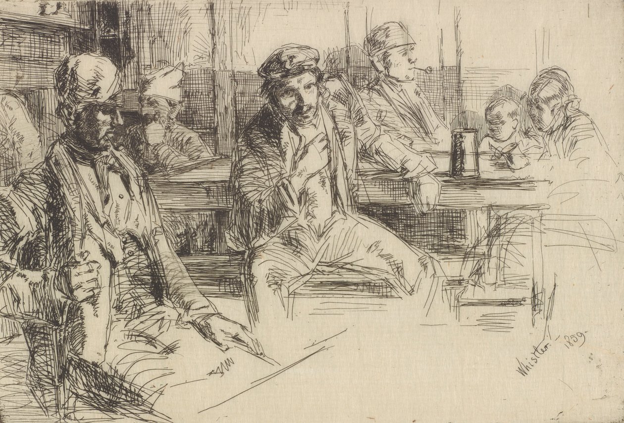 Longshore men, 1859. od James Abbott McNeill Whistler