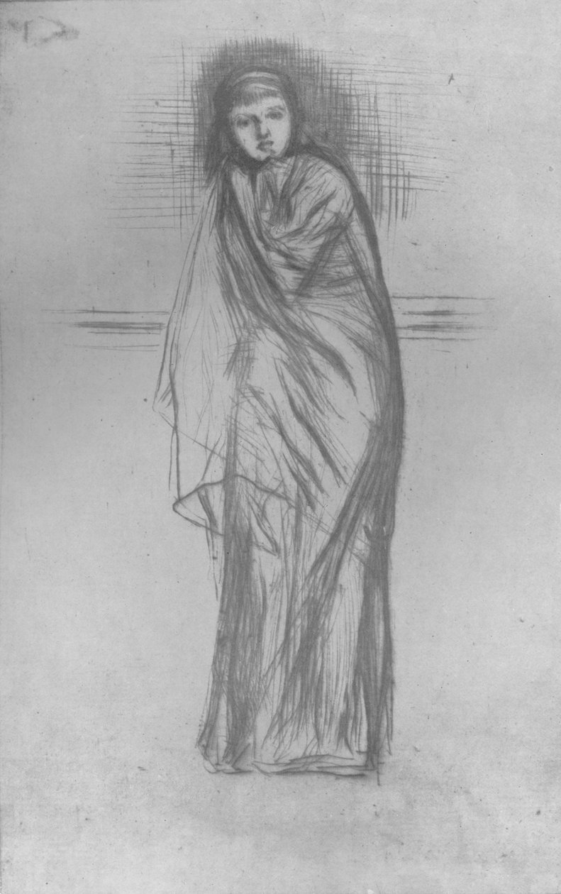 Model Resting, 1870, 1904 od James Abbott McNeill Whistler