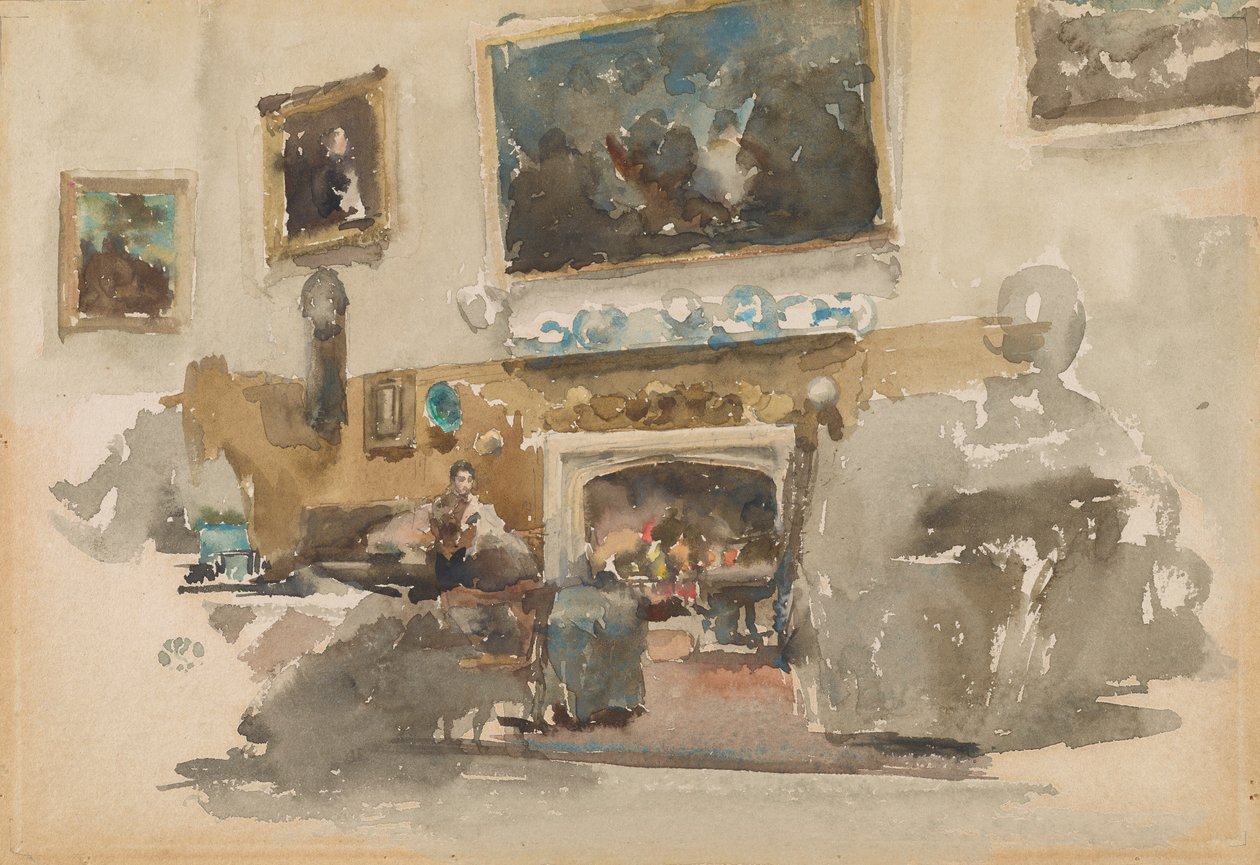 Moreby Hall, 1882-1884. od James Abbott McNeill Whistler