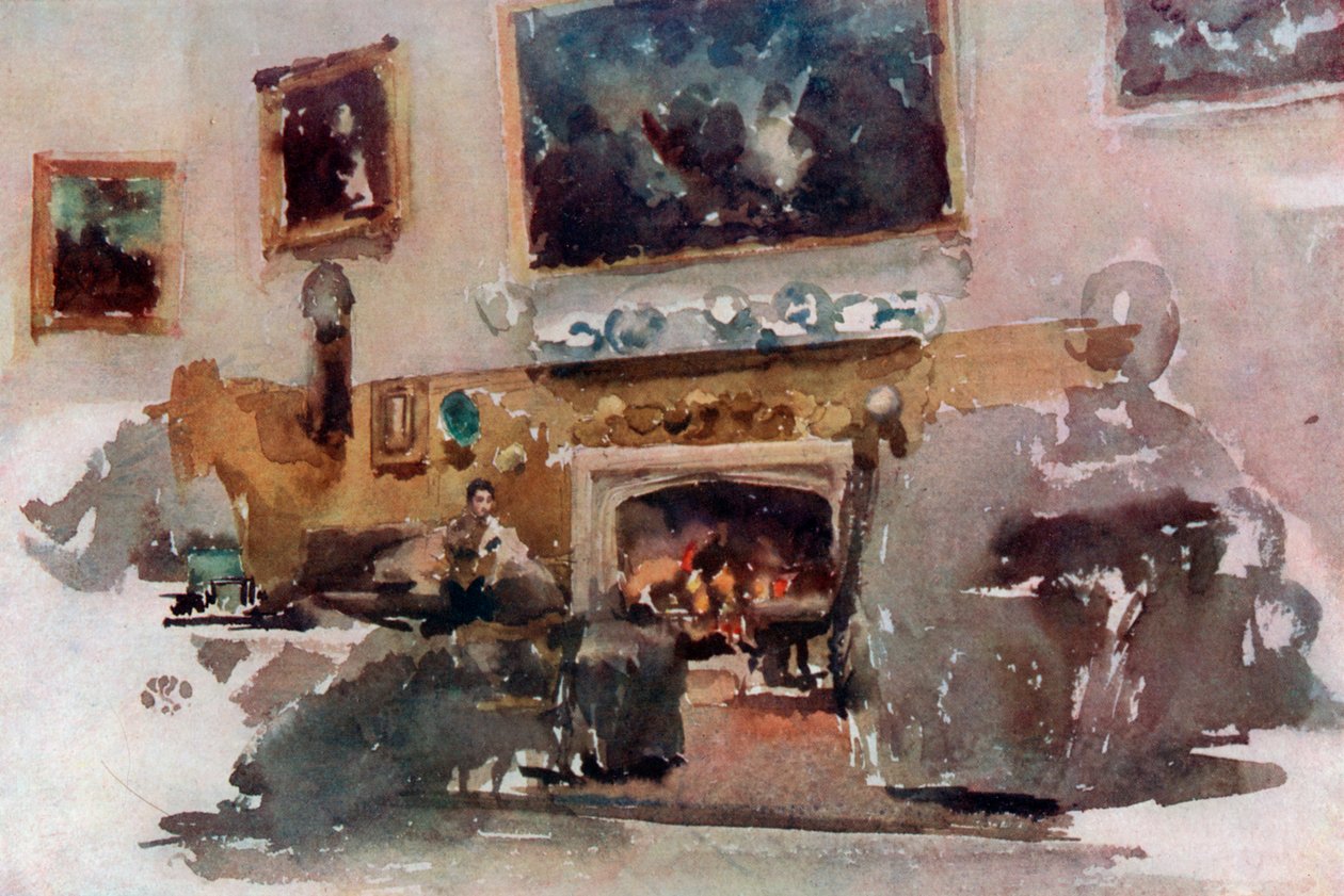 Moreby Hall, c1883 1904. od James Abbott McNeill Whistler
