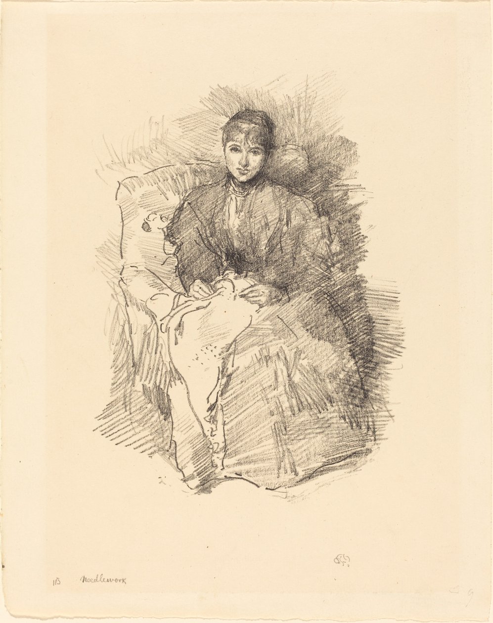 Vyšívání, 1896. od James Abbott McNeill Whistler