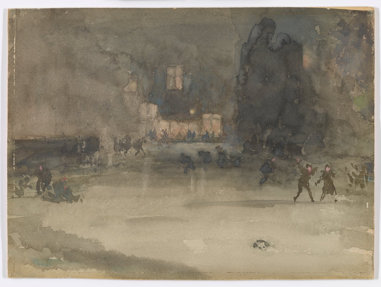 Nokturno: Amsterdam v zimě, 1882. od James Abbott McNeill Whistler