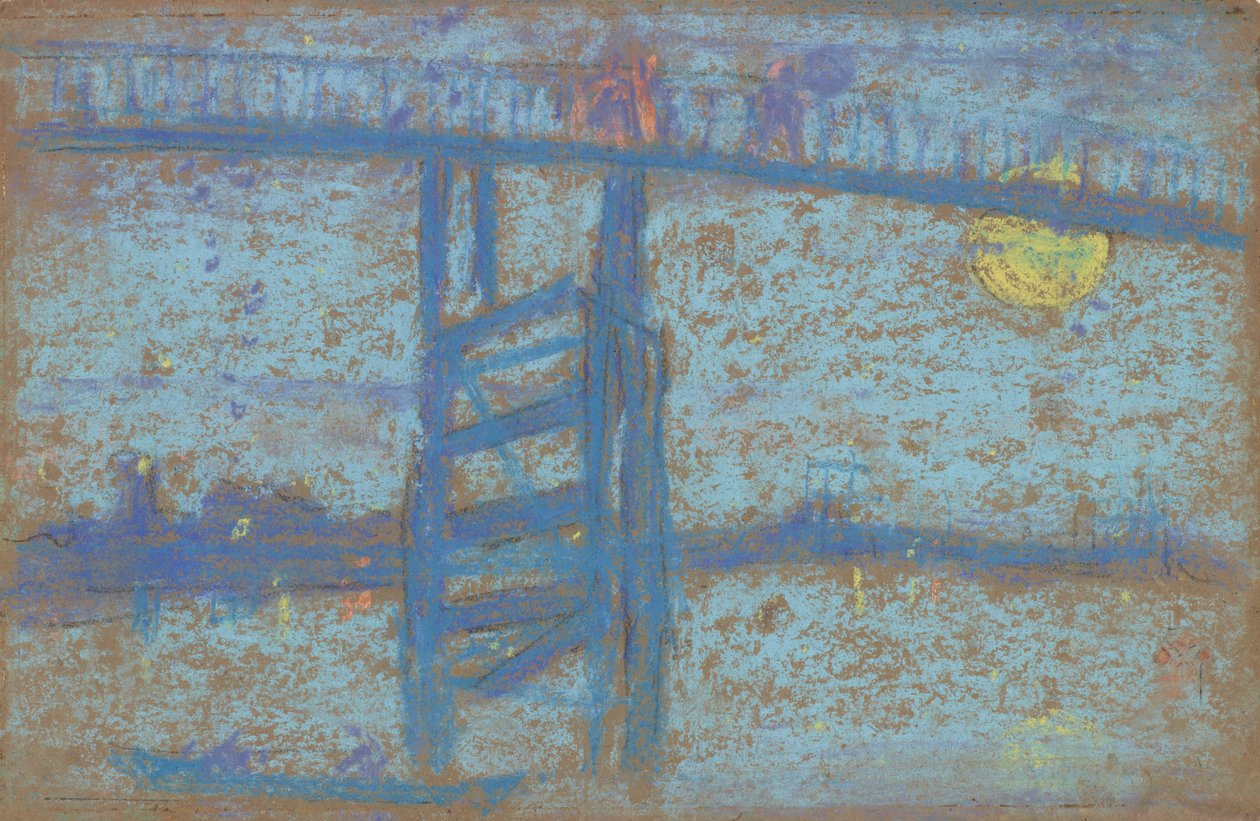 Nokturno: Battersea Bridge, 1872-1873. od James Abbott McNeill Whistler