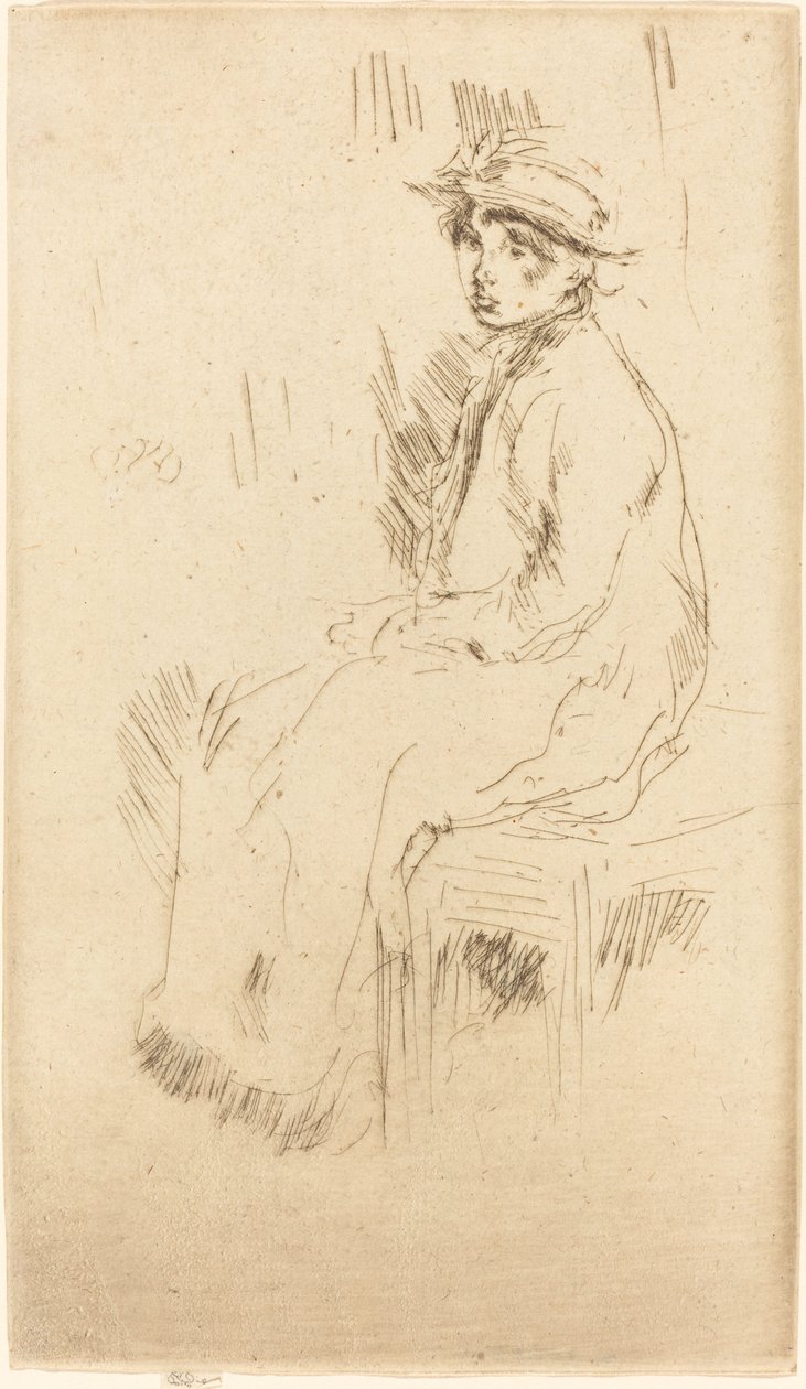 Nora Quinnová. od James Abbott McNeill Whistler