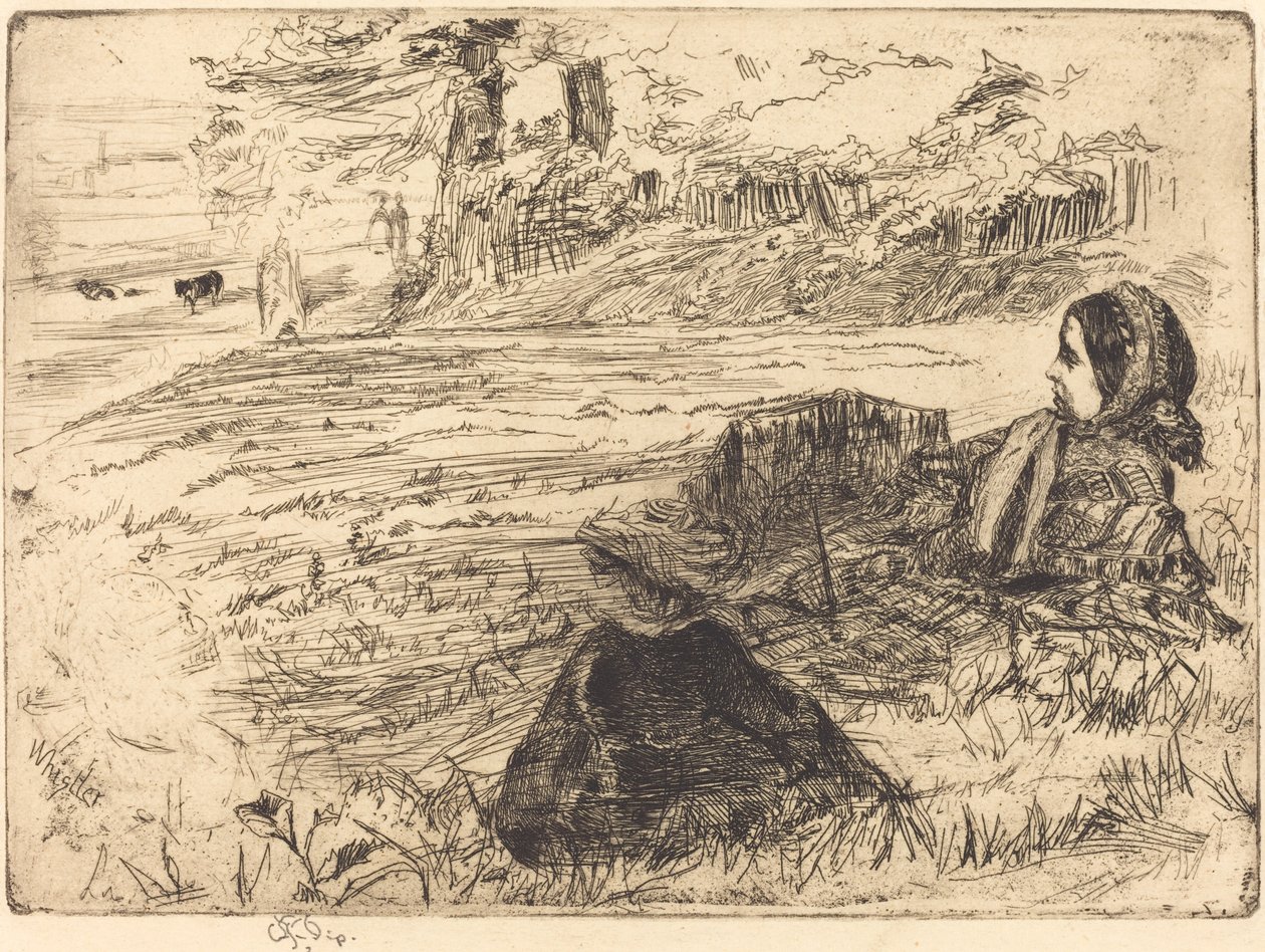 Ošetřovatelka a dítě, 1859. od James Abbott McNeill Whistler