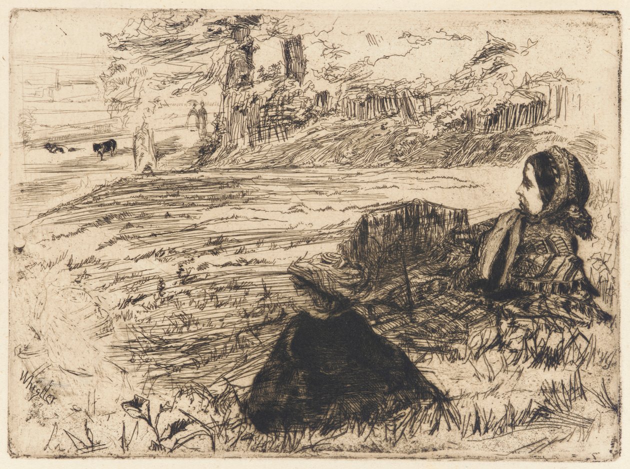 Ošetřovatelka a dítě, 1859. od James Abbott McNeill Whistler