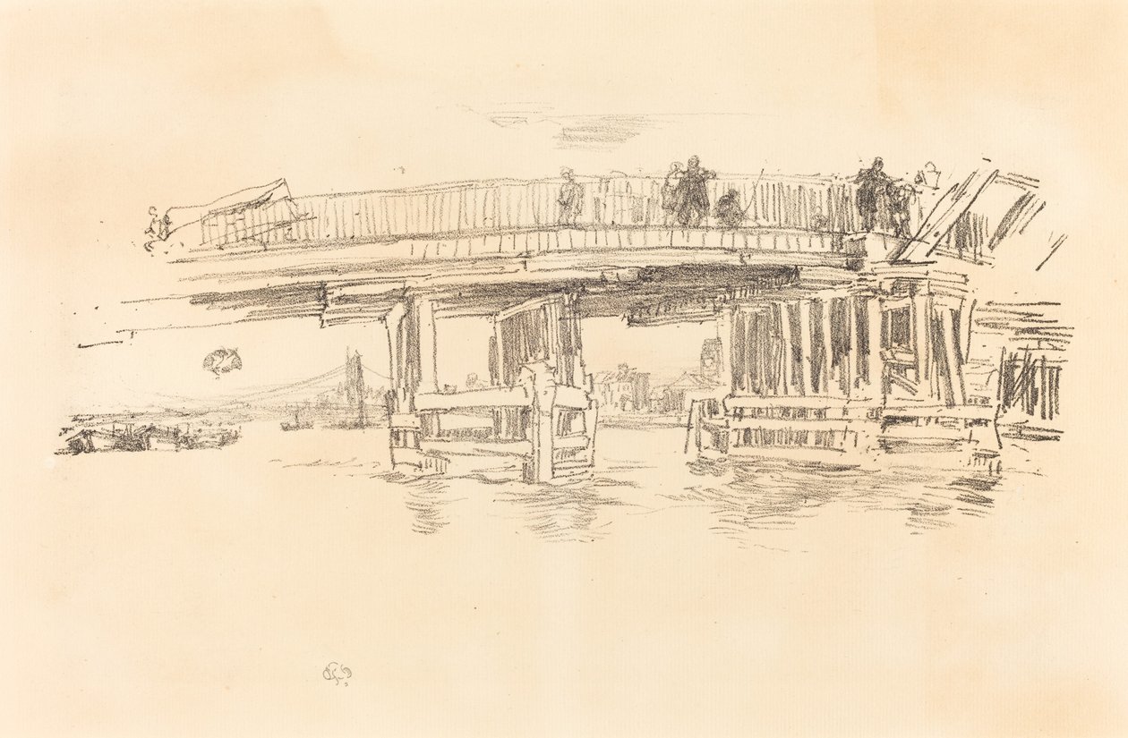 Old Battersea Bridge, 18791887. od James Abbott McNeill Whistler