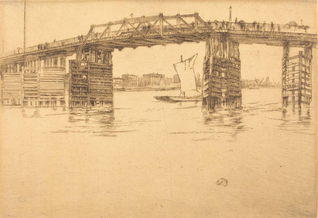 Starý most Battersea, 1879. od James Abbott McNeill Whistler