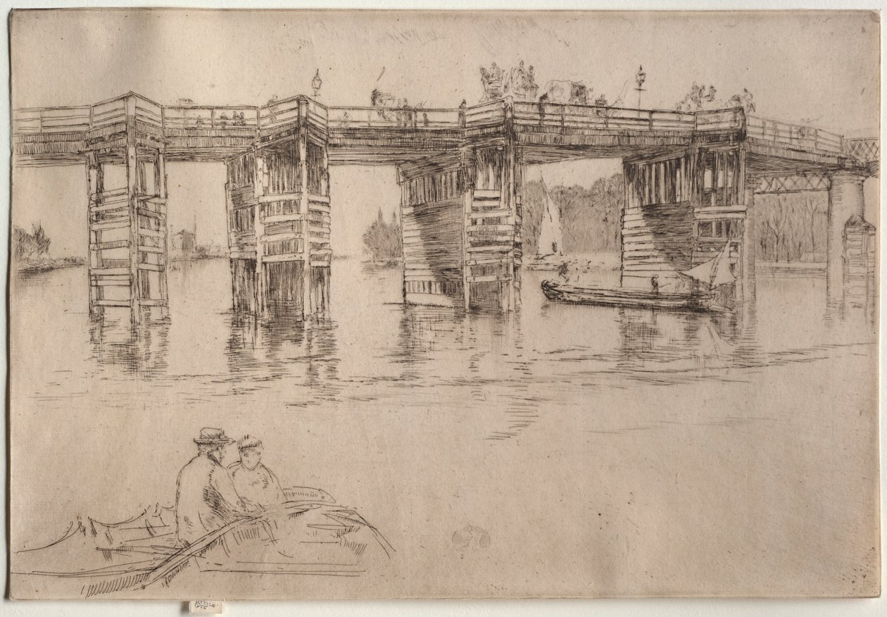 Old Putney Bridge, 1879. od James Abbott McNeill Whistler