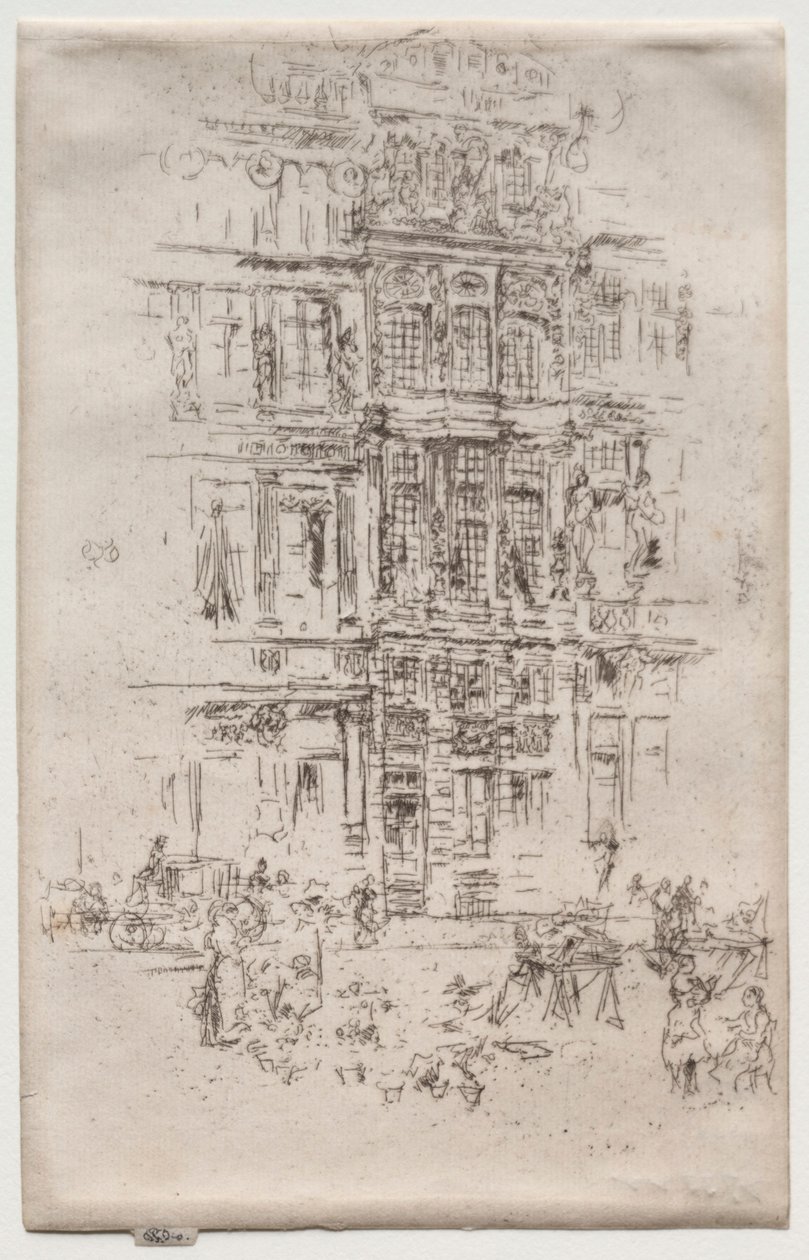 Paláce, Brusel. od James Abbott McNeill Whistler