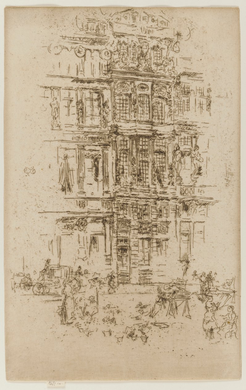 Paláce, Brusel, 1887. od James Abbott McNeill Whistler
