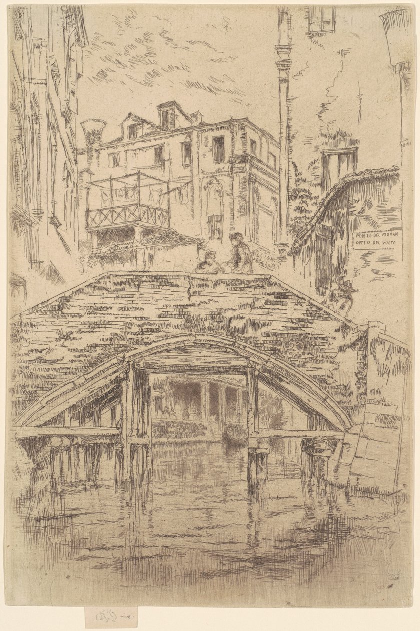 Piovanův most, 1879-1880. od James Abbott McNeill Whistler