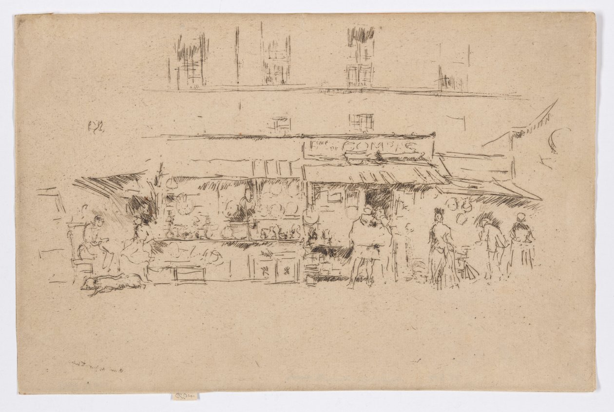 Quai de Montebello od James Abbott McNeill Whistler